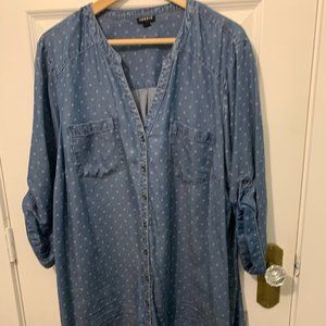 Torrid Denim Tunic size 3